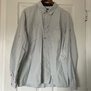Men's Kuhl Light Gray Button Down Shirt